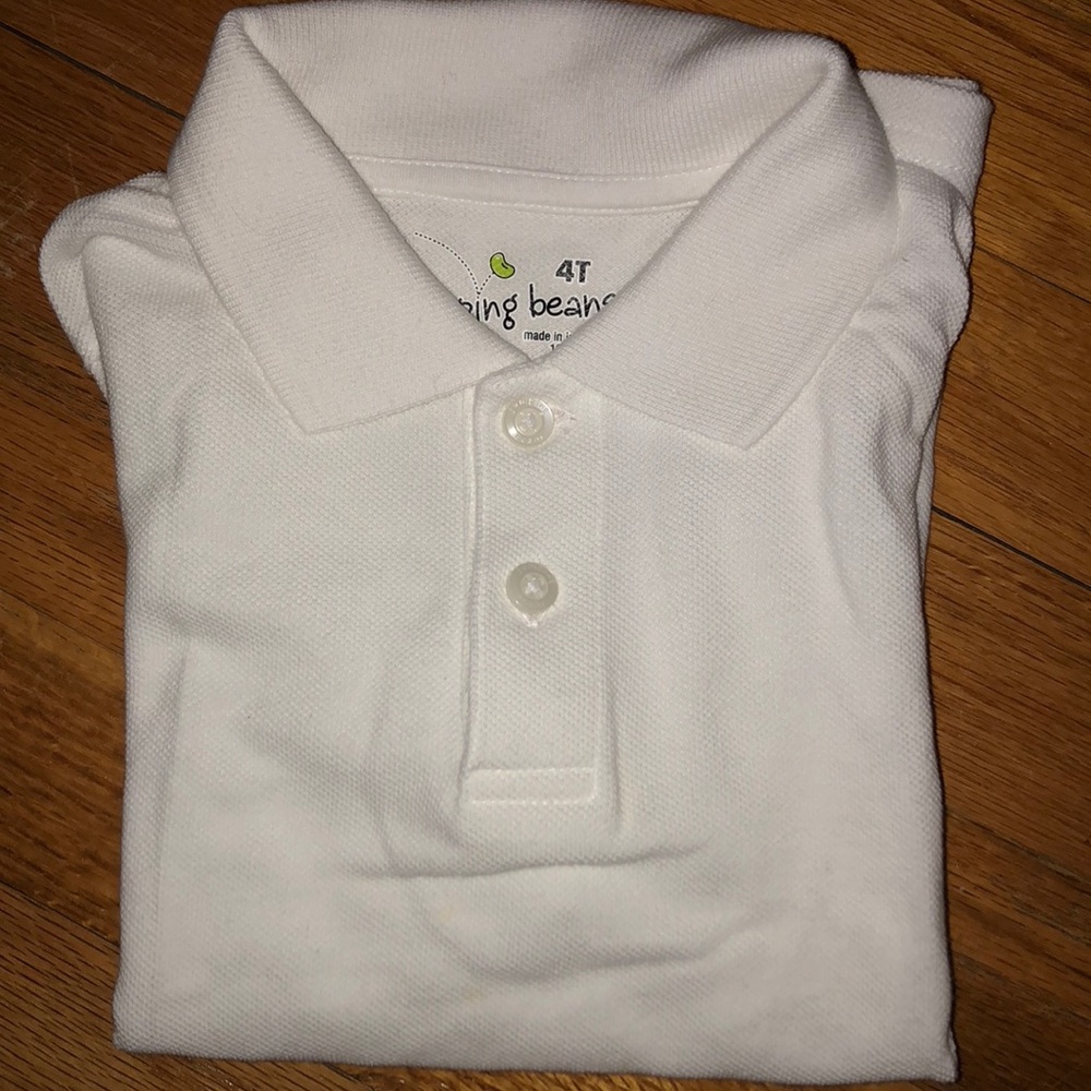 Boys white polo